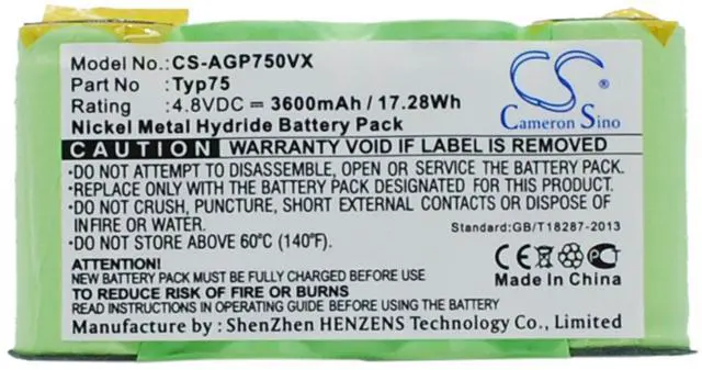 Main image of Cameron Sino Battery for AEG AG64x, Liliput vacuum cleaner PN:AEG Typ75 3600mAh / 17.28Wh