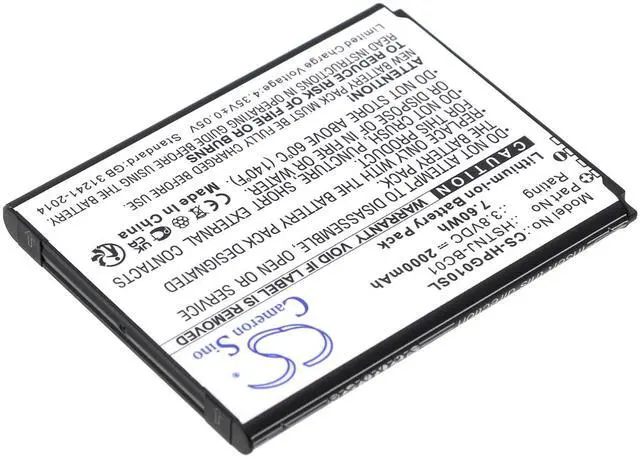 Alt view image 3 of 3 - Cameron Sino Battery for HP Prime Graphing Calculator, RMN HSTNJ-BC01 PN:HP HSTNJ-BC01 2000mAh / 7.60Wh