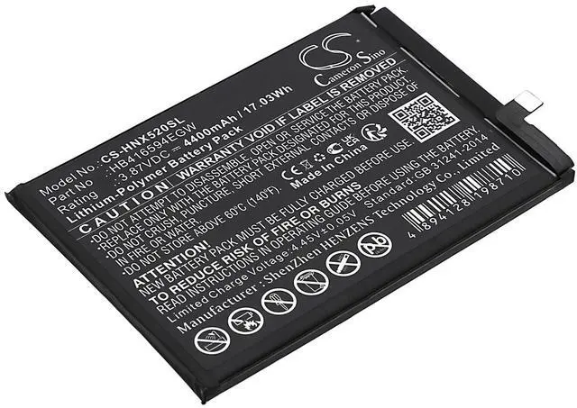 Main image of Battery for Honor CRT-AN00, X50i 5G PN:Honor HB416594EGW 4400mAh / 17.03Wh