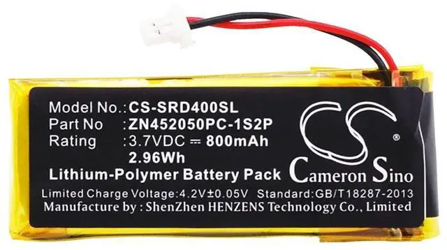 Alt view image 5 of 6 - Cameron Sino Battery for Cardo G4, G9, G9x, Scala Rider G4, Scala Rider G9, Scala Rider G9x PN: BAT00002, BAT00004, WW452050-2P, ZN452050PC-1S2P 800mAh / 2.96Wh