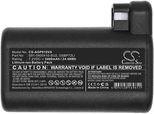 Alt view image 3 of 5 - Cameron Sino Battery for AEG 900258195, 900277268, RX7-1-TM, RX8, RX8-1-4SWN, RX8-1-4WN, RX9, RX9-1-IBM, RX9-1-SGM, RX9-2-4ANM, RX9-2-4STN 3400mAh
