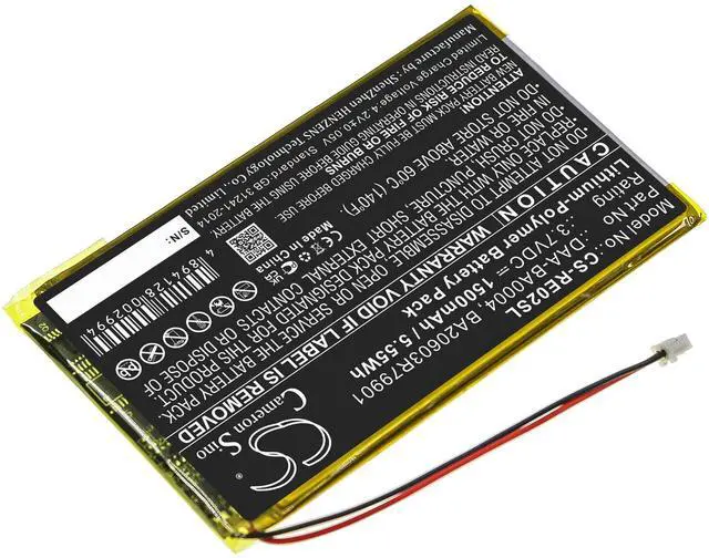 Alt view image 2 of 5 - Cameron Sino Battery for Creative DAP-HD0014, Labs Nomad Jukebox ZenTouch, Zen Touch 20GB, Zen Touch 40GB PN:Creative BA20603R79901, DAA-BA0004 1700mAh