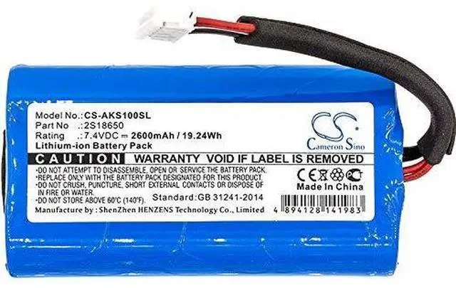 Alt view image 3 of 4 - Cameron Sino Battery for SoundCore Boost PN: 2S18650 2600mAh / 19.24Wh