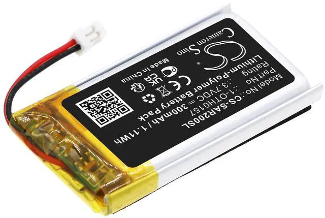 Alt view image 2 of 5 - Cameron Sino Battery for Samson Micro AR2 receiver, Swar2 Airline PN:Samson 1-OTH0157 300mAh / 1.11Wh