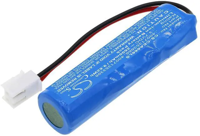 Alt view image 2 of 5 - Cameron Sino Battery for EATON 40071353666, EURO X LED AT, GUIDELED, GUIDELED EURO X LED AT PN:EATON 2600mAh / 9.62Wh