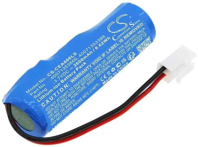 Main image of Cameron Sino Battery for EATON 40071353666, EURO X LED AT, GUIDELED, GUIDELED EURO X LED AT PN:EATON 2600mAh / 9.62Wh