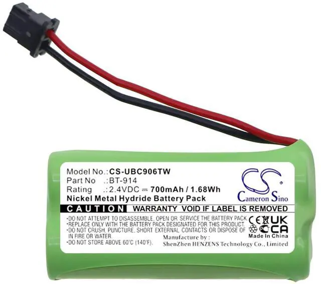 Main image of Cameron Sino Battery for President Liberty Mic Uniden BC906W PN:Uniden BT-914 700mAh / 1.68Wh
