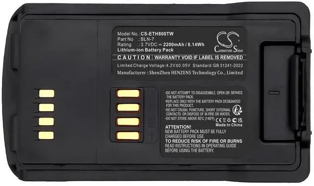 Alt view image 5 of 5 - Battery for EADS THR8 PN:EADS BLN-7 2200 / 8.14Wh