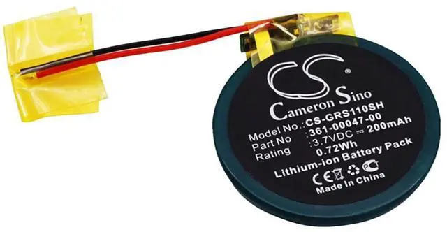 Main image of Cameron Sino Battery for Garmin Approach S1, S3, S4, Forerunner 110, 210W, S1W 200mAh