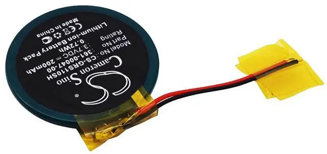 Alt view image 2 of 5 - Cameron Sino Battery for Garmin Approach S1, S3, S4, Forerunner 110, 210W, S1W 200mAh