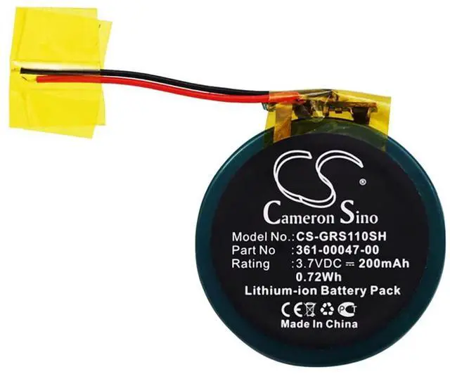 Alt view image 5 of 5 - Cameron Sino Battery for Garmin Approach S1, S3, S4, Forerunner 110, 210W, S1W 200mAh