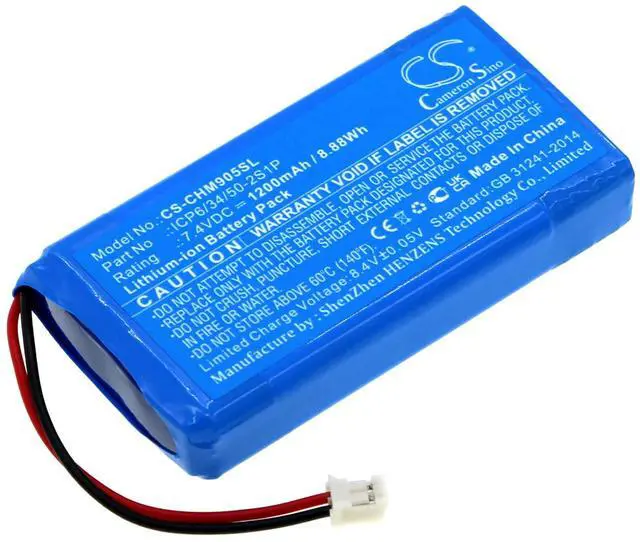 Main image of Cameron Sino Battery for Chord MOJO Headphone Amplifier PN:Chord ICP6/34/50-2S1P 1200mAh / 8.88Wh