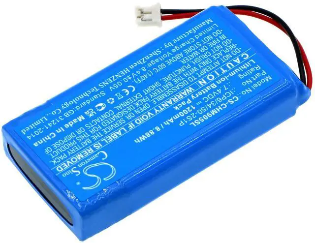 Alt view image 2 of 5 - Cameron Sino Battery for Chord MOJO Headphone Amplifier PN:Chord ICP6/34/50-2S1P 1200mAh / 8.88Wh