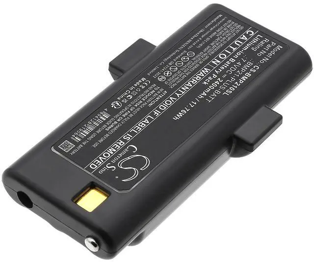 Alt view image 2 of 5 - Battery for Brady BMP21 Plus, BMP21-Lab, M210, M210-Lab PN:Brady 170420, BMP21-PLUS-BATT, G6120161 2400mAh / 17.76Wh