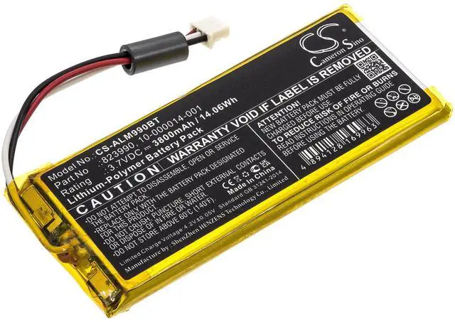 Main image of CS Battery for 2GIG GC3 Panel, GC3e Panel, SP1-GC3 PN:2GIG 10-000014-001, 823990 3800mAh / 14.06Wh