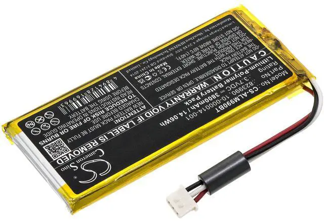 Alt view image 2 of 5 - CS Battery for 2GIG GC3 Panel, GC3e Panel, SP1-GC3 PN:2GIG 10-000014-001, 823990 3800mAh / 14.06Wh