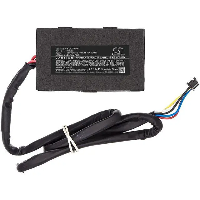 Alt view image 3 of 5 - CS Battery for Covidien Kendall SCD 700 PN:Covidien 1030950 3400mAh / 36.72Wh