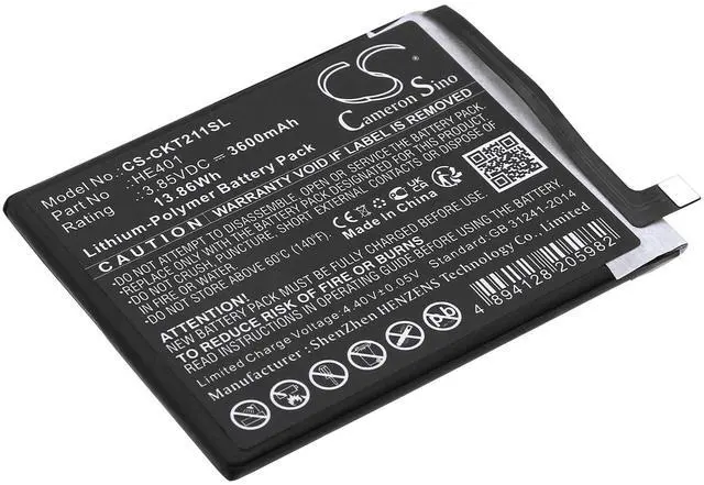 Main image of Cameron Sino Battery for EC211002, EC211003, Icon 3, Splendor PN: HE401 3600mAh / 13.86Wh