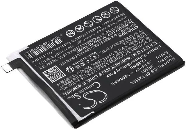 Alt view image 2 of 4 - Cameron Sino Battery for EC211002, EC211003, Icon 3, Splendor PN: HE401 3600mAh / 13.86Wh