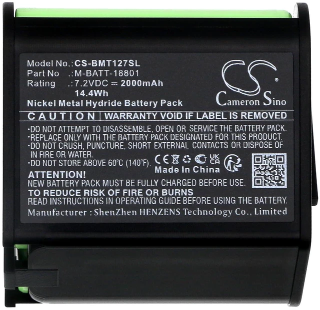 Alt view image 5 of 5 - Cameron Sino Battery for Brandy TLS PC Link, TLS PC Link Thermal Labeling S PN:Brandy M-BATT-18801, Y12708, Y4226948 2000mAh / 14.4Wh