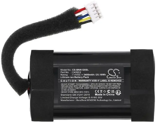Alt view image 3 of 5 - Speaker Battery for BeoPlay A1 2nd Gen PN: C406C2 3400mAh / 25.16Wh