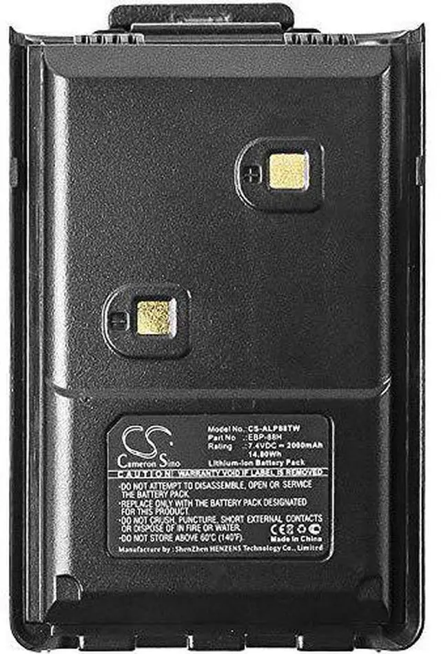 Alt view image 5 of 5 - Cameron Sino Battery for Alinco DJ-10, DJ-100, DJ-289G, DJ-500, DJ-A10, DJ-A11, DJ-A41, DJ-W100, DJ-W500 PN:Alinco EBP-88H 2000mAh / 14.80Wh