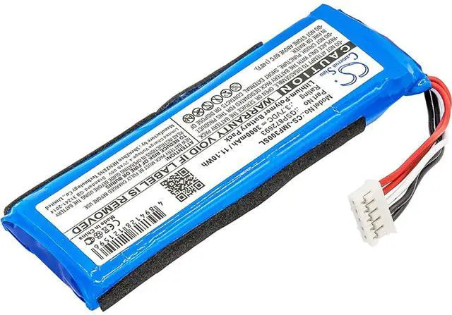 Alt view image 2 of 4 - Cameron Sino Battery for JBL Flip 3, JBLFLIP3GRAY PN:JBL GSP872693, P763098 03 3000mAh / 11.10Wh