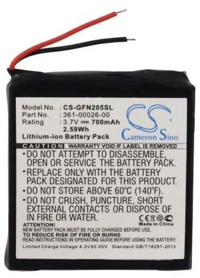 Alt view image 5 of 5 - Cameron Sino Battery for forerunner 205, forerunner 305, forerunner 305i PN: 361-00026-00 700mAh / 2.59Wh
