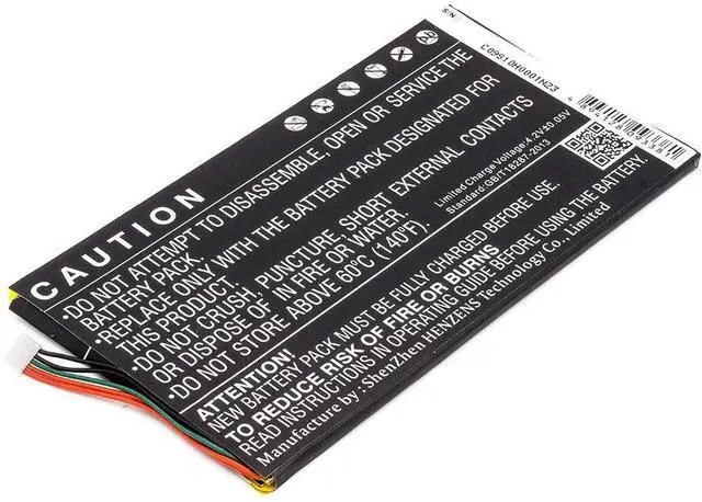 Alt view image 3 of 6 - CS Battery for BNRV400, BNTV400, NOOK HD 7 tablet PN: BNA-B0002, L83-4977-266-01-4 4000mAh / 14.80Wh