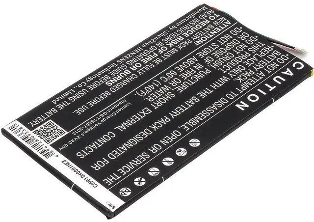 Alt view image 4 of 6 - CS Battery for BNRV400, BNTV400, NOOK HD 7 tablet PN: BNA-B0002, L83-4977-266-01-4 4000mAh / 14.80Wh