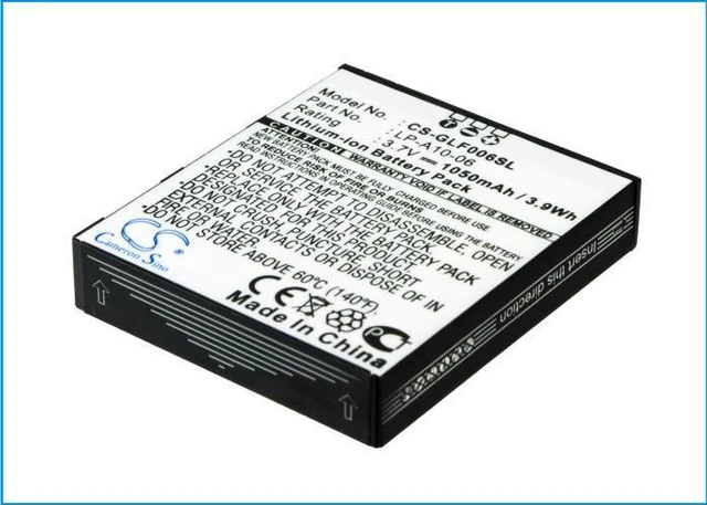 Alt view image 3 of 5 - Replacement Battery for DSC-GB002, DSC-GB200, DSC-GB300, Pro, Pro Tour, Tour, Tour DSC-GB200, Tour DSC-GB300 PN: LP-A10-06, LP-A11-08 1050mAh / 3.89Wh