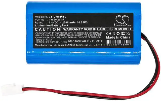 Alt view image 3 of 5 - Cameron Sino Battery for Custom Battery Packs PN:Custom Battery Packs 18650 2S1P 2200mAh / 16.28Wh