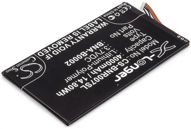 Alt view image 2 of 6 - Cameron Sino Battery for Barnes & Noble BNRV400, BNTV400, NOOK HD 7 tablet PN:Barnes & Noble BNA-B0002, L83-4977-266-01-4 4000mAh