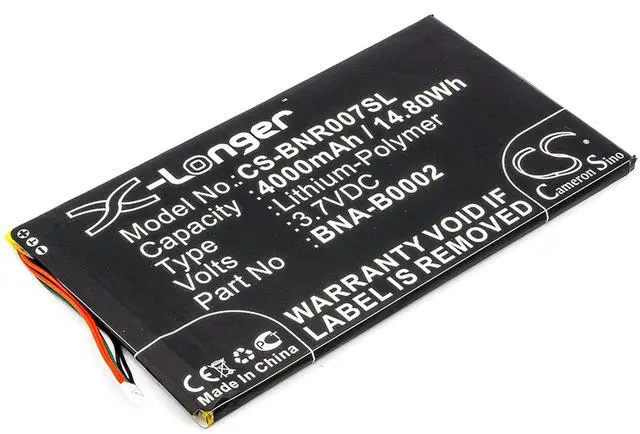 Alt view image 5 of 6 - Cameron Sino Battery for Barnes & Noble BNRV400, BNTV400, NOOK HD 7 tablet PN:Barnes & Noble BNA-B0002, L83-4977-266-01-4 4000mAh