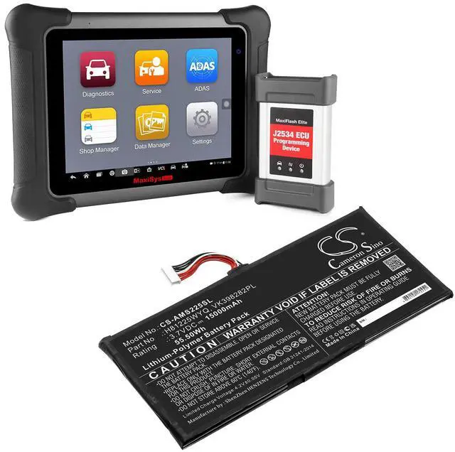 Alt view image 5 of 5 - 15000mAh / 55.50Wh Replacement Battery for Autel MaxiSys Elite PN:Autel H81225WYQ, VK398282PL