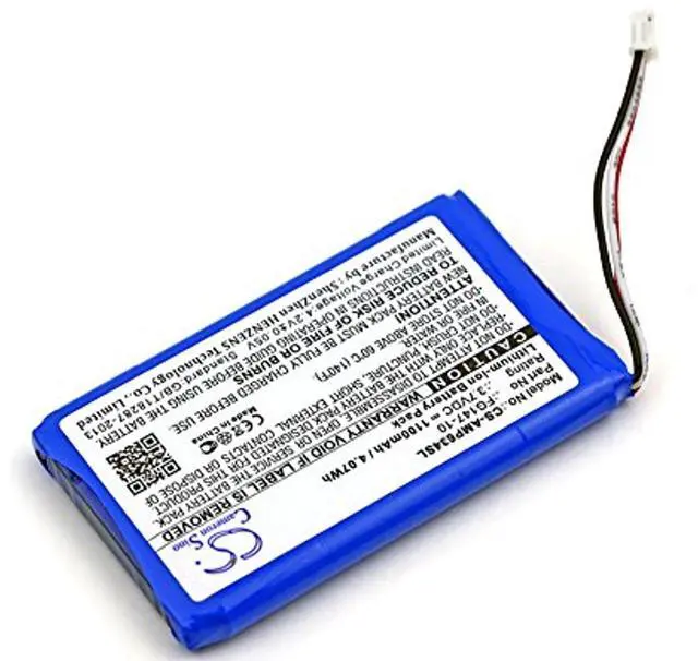 Alt view image 2 of 4 - Cameron Sino Battery for AMX Mio Modero remote controls, RS634 PN:AMX 54-0148-SA, FG147-10, MIO-RBP 1100mAh / 4.07Wh