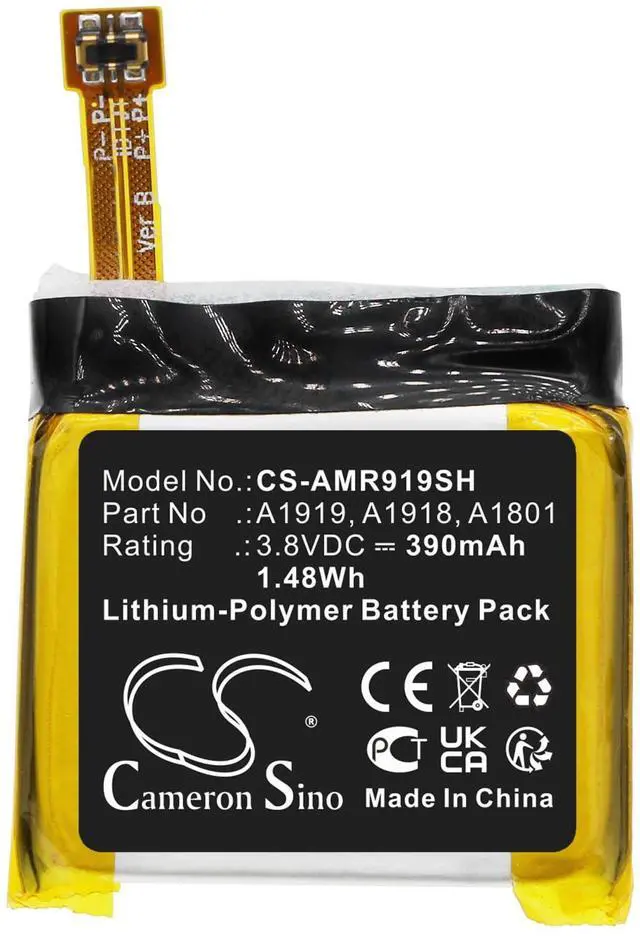 Alt view image 3 of 4 - Cameron Sino Battery for T-Rex PN: A1801, A1918, A1919 390mAh / 1.48Wh