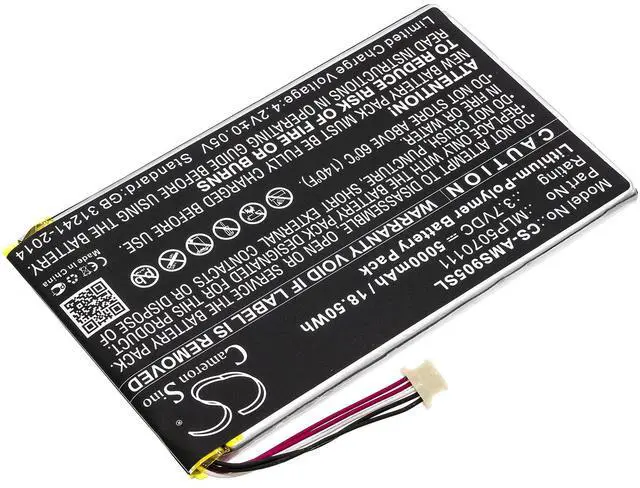 Alt view image 2 of 5 - CS Battery for DS808, DS808K, IM508, MaxiSys Mini, MaxiTPMS TS608 Scanne, MK808, MK808BT, MK808IM, MK808TS, MK906, MP808, MP808TS, MS905, MS906, MS906CV, MY905, TS608 5000mAh