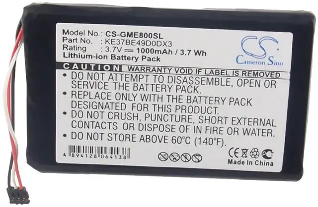 Alt view image 6 of 6 - Cameron Sino Battery for Garmin Edge 800, Edge 810 PN:Garmin KE37BE49D0DX3 1000mAh/3.7Wh