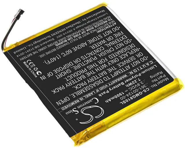 Alt view image 2 of 5 - Cameron Sino Battery for Approach G80 PN: 361-00124-00 1900mAh / 7.22Wh