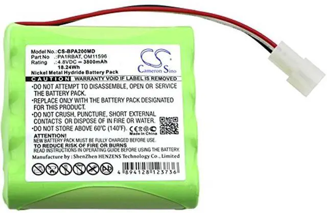 Alt view image 3 of 4 - Cameron Sino Battery for Bullard PA20 Air Purifying System PN:Bullard OM11596, PA1RBAT 3800mAh / 18.24Wh