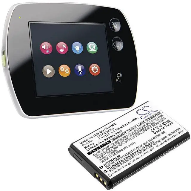 Main image of Cameron Sino Battery for Babymoov Touch Screen A014407 PN:Babymoov 1ICP6/34/50 1200mAh / 4.44Wh