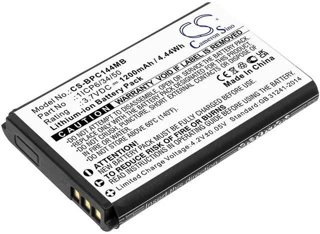 Alt view image 4 of 4 - Cameron Sino Battery for Babymoov Touch Screen A014407 PN:Babymoov 1ICP6/34/50 1200mAh / 4.44Wh