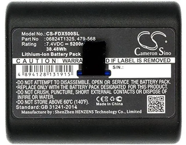 Alt view image 5 of 5 - Cameron Sino Battery for NetScout OneTouch AT Network Assistant, OneTouch AT platform PN:NetScout 5200mAh / 38.48Wh