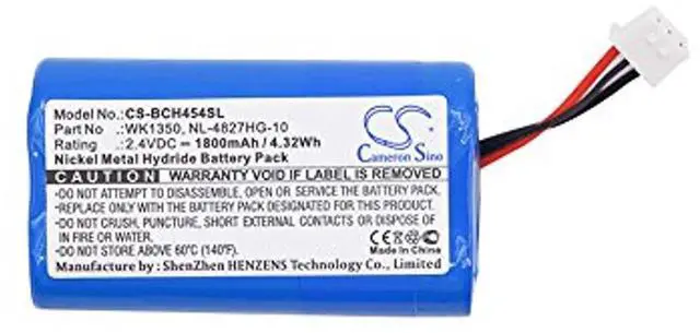 Alt view image 5 of 5 - Cameron Sino Battery for SHURE DIS digital IR receivers PN:SHURE BP 6001 1800mAh / 4.32Wh