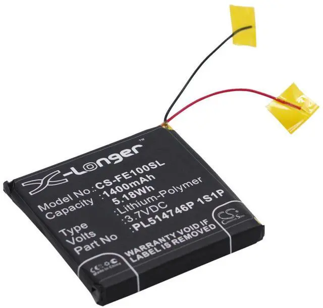 Alt view image 2 of 5 - Cameron Sino Battery for Fiio E10, E10K, E11K PN:Fiio PL514746P 1S1P 1400mAh / 5.18Wh