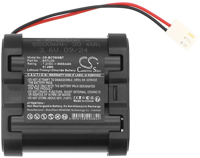 Alt view image 2 of 5 - Cameron Sino Battery for DAITEM D14000, D14650D, D14650F, D8000, DP8415X, DP8515D, DP8650D, DP8650F, OPT PN:DAITEM 80110106, BATLi06, FAS 2902/2, GVSB293923V0311 8500mAh