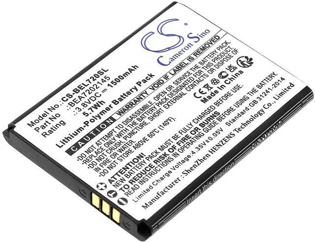 Main image of Cameron Sino Battery for SL720, SL720i, SL720i_EU001B PN: BEA7202145, SL720, SL720i 1500mAh / 5.7Wh