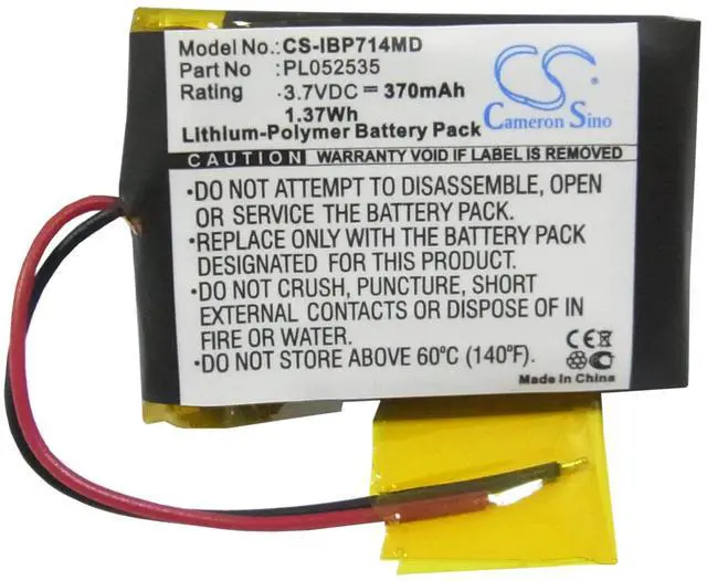 Alt view image 5 of 5 - Cameron Sino Battery for BP5 E5E45A, BP7 141DF1 PN: PL052535 370mAh / 1.37Wh
