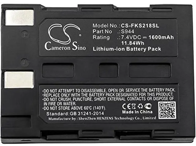 Alt view image 3 of 3 - Cameron Sino Battery for FURUKAWA S218, S218R PN:FURUKAWA S944 1600mAh / 11.84Wh